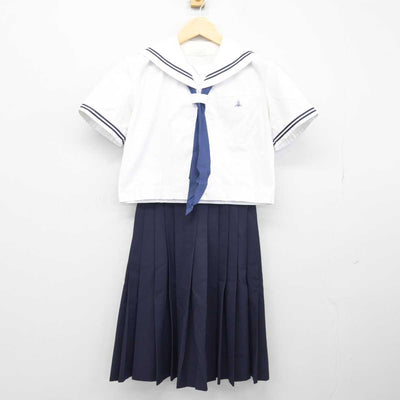 【中古】東京都 八王子市立第五中学校 女子制服 3点 (セーラー服・スカート) sf047887