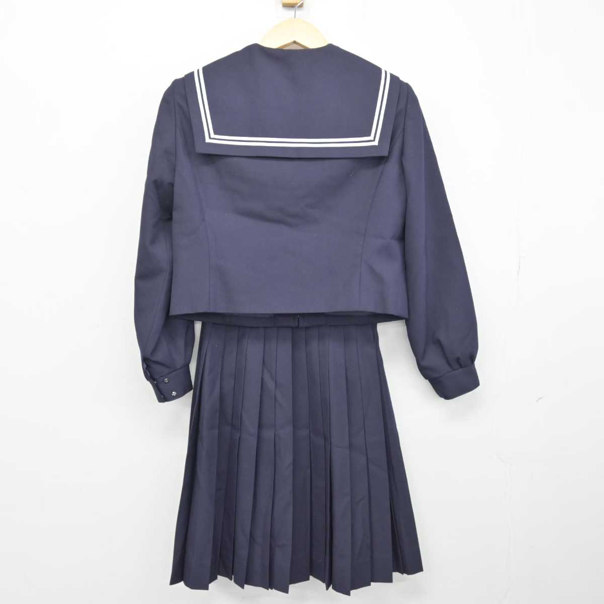 【中古】愛知県 横須賀高等学校 女子制服 3点 (セーラー服・スカート) sf047896