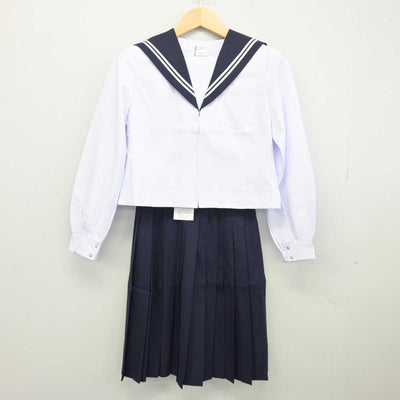 【中古】愛知県 横須賀高等学校 女子制服 3点 (セーラー服・スカート) sf047898