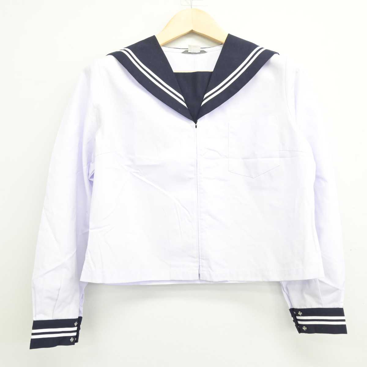 【中古】富山県 伏木中学校 女子制服 2点 (セーラー服) sf047901