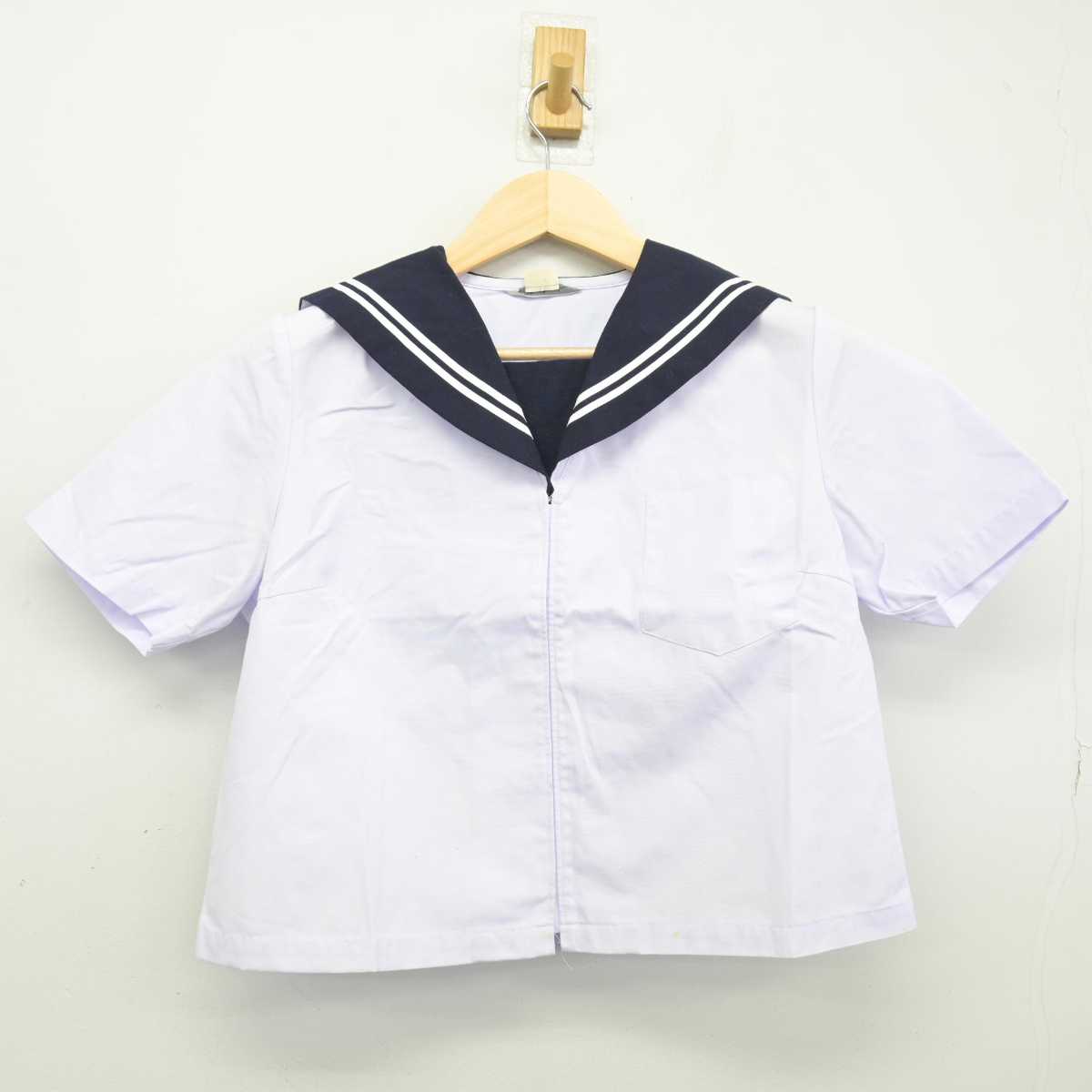 【中古】富山県 伏木中学校 女子制服 2点 (セーラー服) sf047901