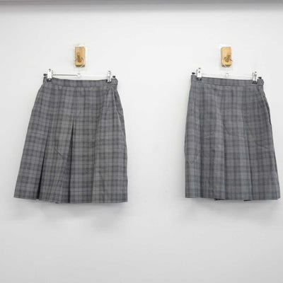 【中古】東京都 打越中学校 女子制服 3点 (ニット・スカート) sf047913