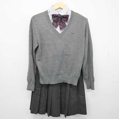 【中古】北海道 北海学園札幌高等学校 女子制服 5点 (ブレザー・ニット・シャツ・スカート) sf047923