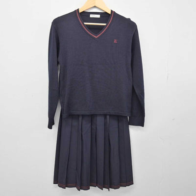 【中古】静岡県 浜松開誠館高等学校 女子制服 4点 (ブレザー・ニット・スカート) sf047926