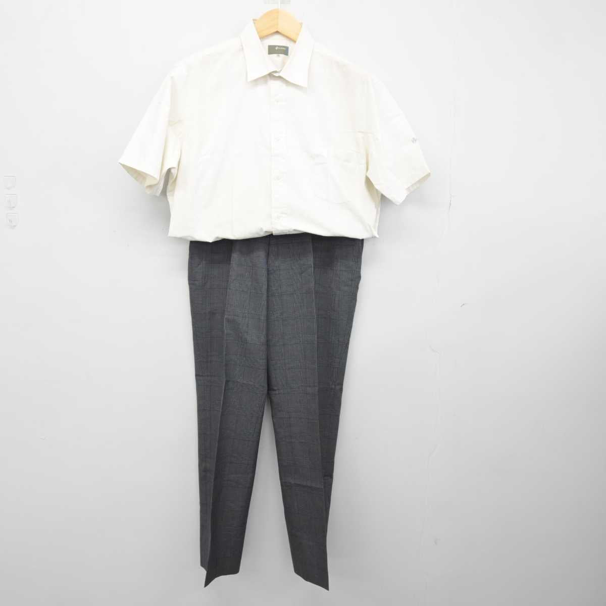 【中古】埼玉県 草加高等学校 男子制服 2点 (シャツ・ズボン) sf047932