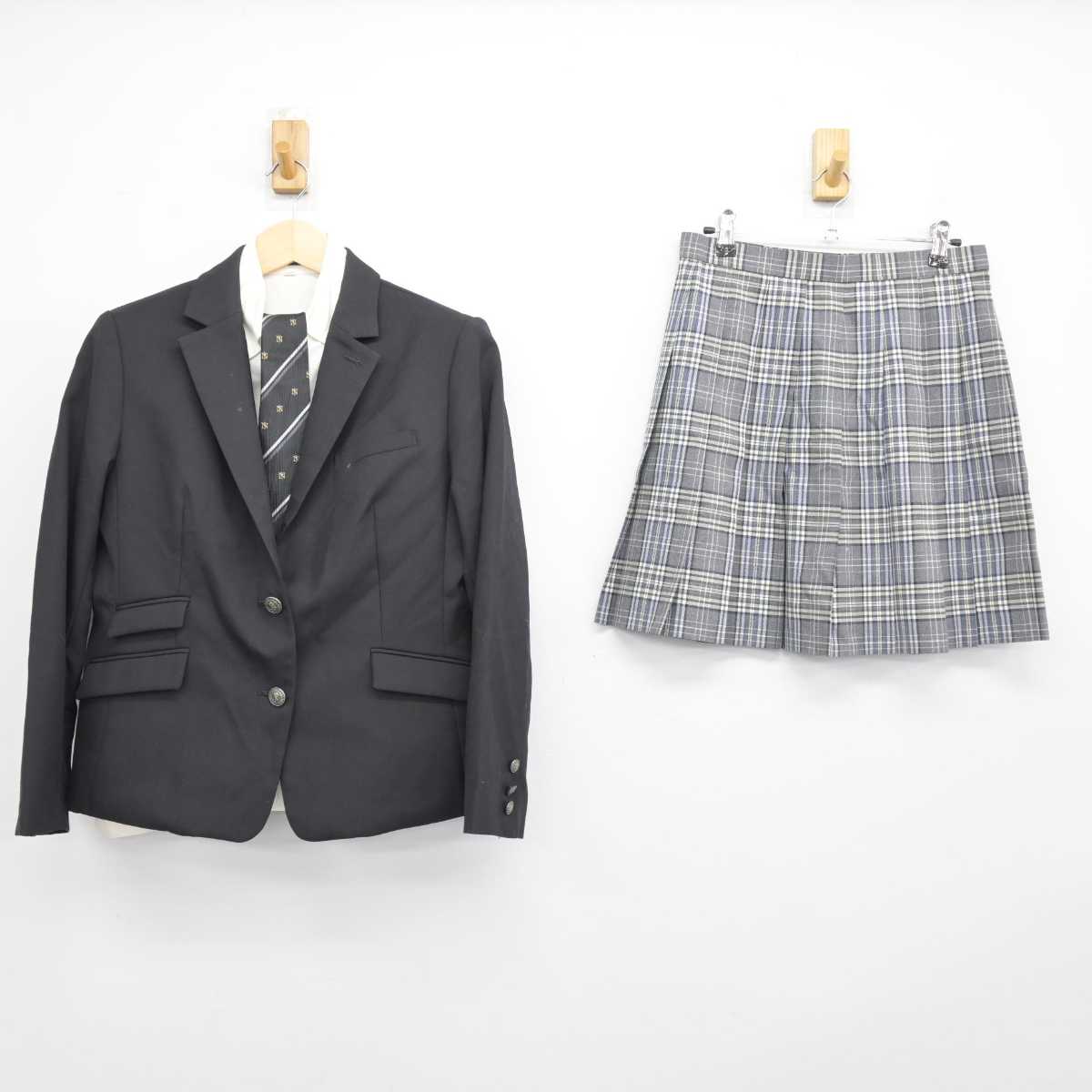 【中古】三重県 日生学園第一高等学校 女子制服 4点 (ブレザー・シャツ・スカート) sf047934