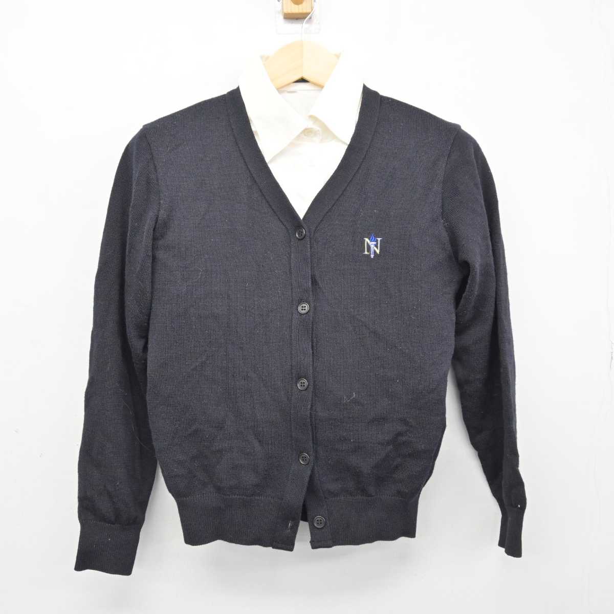 【中古】兵庫県 日生学園第一高等学校 女子制服 3点 (ニット・シャツ) sf047936