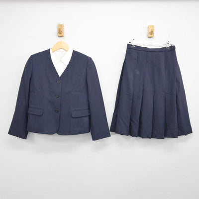 【中古】福岡県 久留米高等学校 女子制服 3点 (ブレザー・シャツ・スカート) sf047941