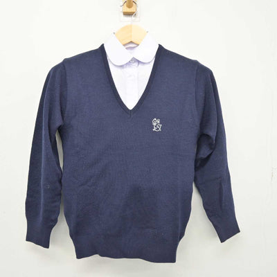 【中古】和歌山県 智辯学園和歌山高等学校 女子制服 2点 (ニット・シャツ) sf047952