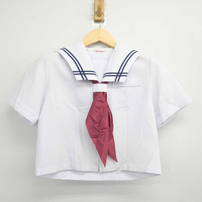 【中古】宮城県 船迫中学校 女子制服 3点 (セーラー服・スカート) sf047959