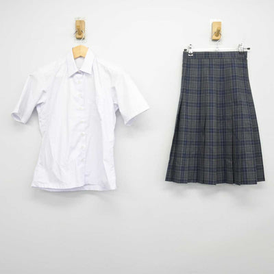 【中古】神奈川県 麻生中学校 女子制服 2点 (シャツ・スカート) sf047968