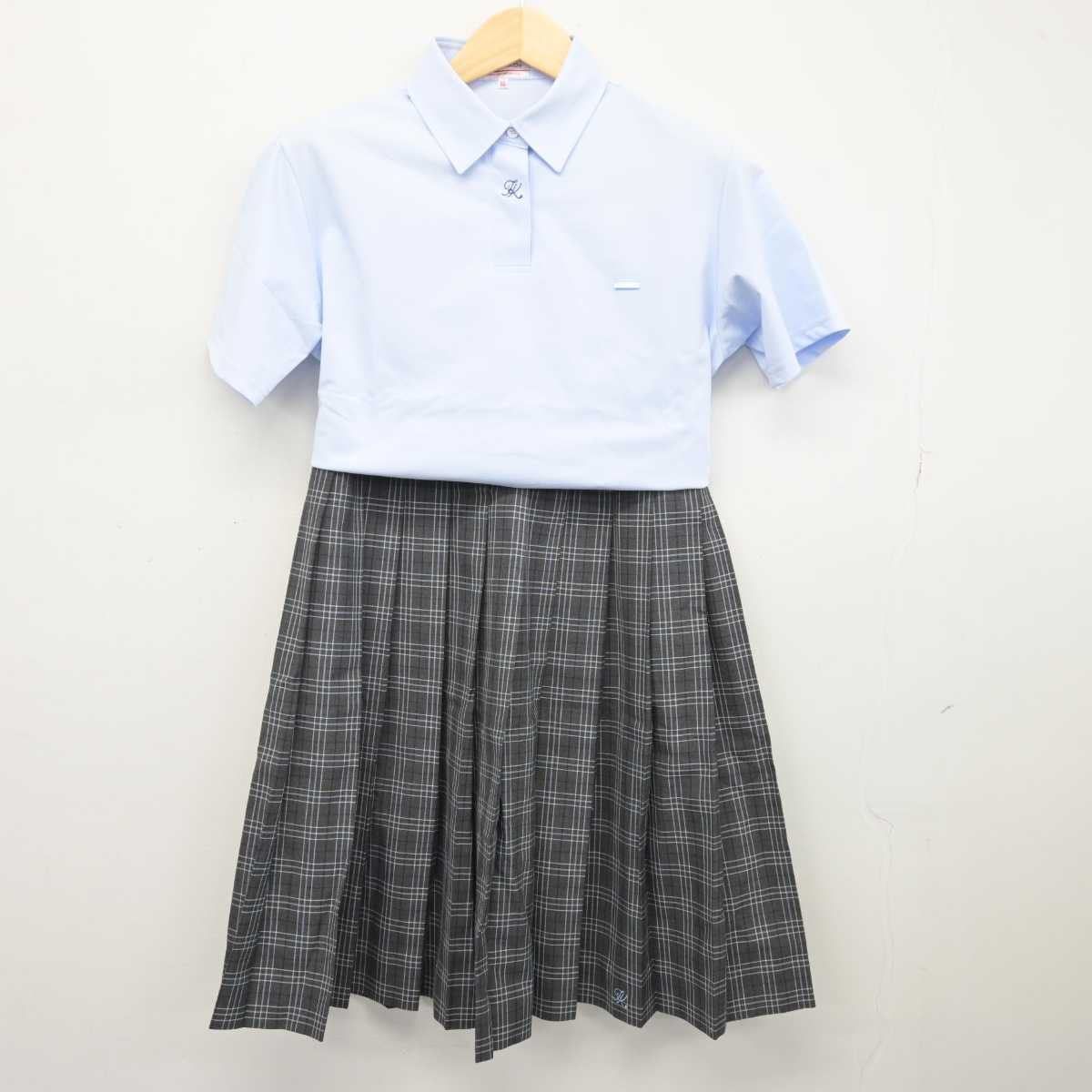 【中古】兵庫県 東光中学校 女子制服 2点 (シャツ・スカート) sf047971