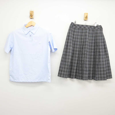 【中古】兵庫県 東光中学校 女子制服 2点 (シャツ・スカート) sf047971