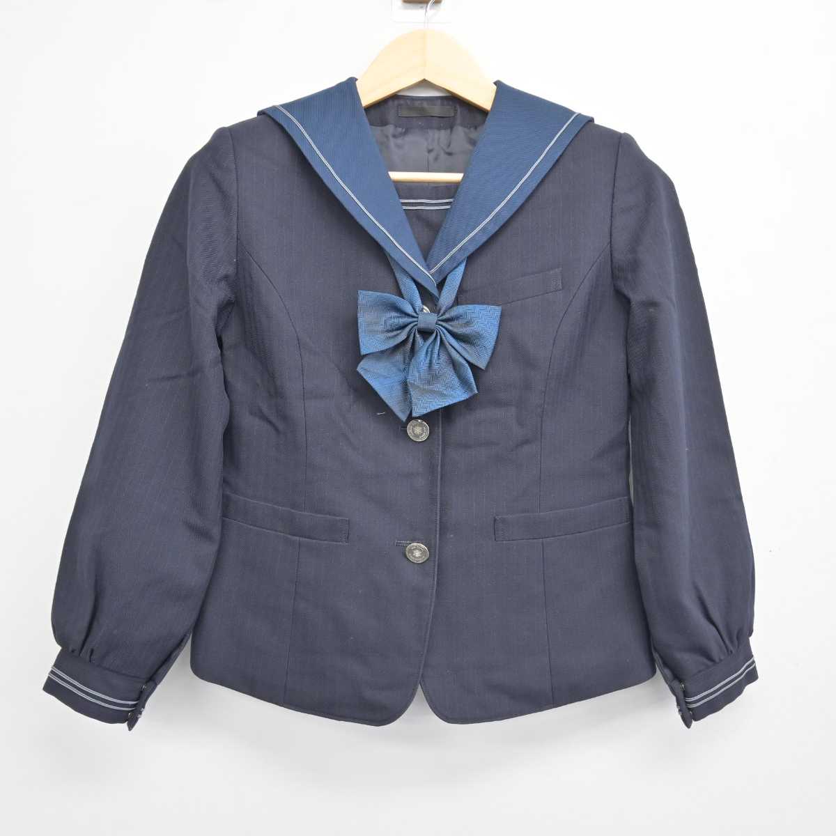 【中古】東京都 晴海総合高等学校 女子制服 3点 (ブレザー・スカート) sf047974