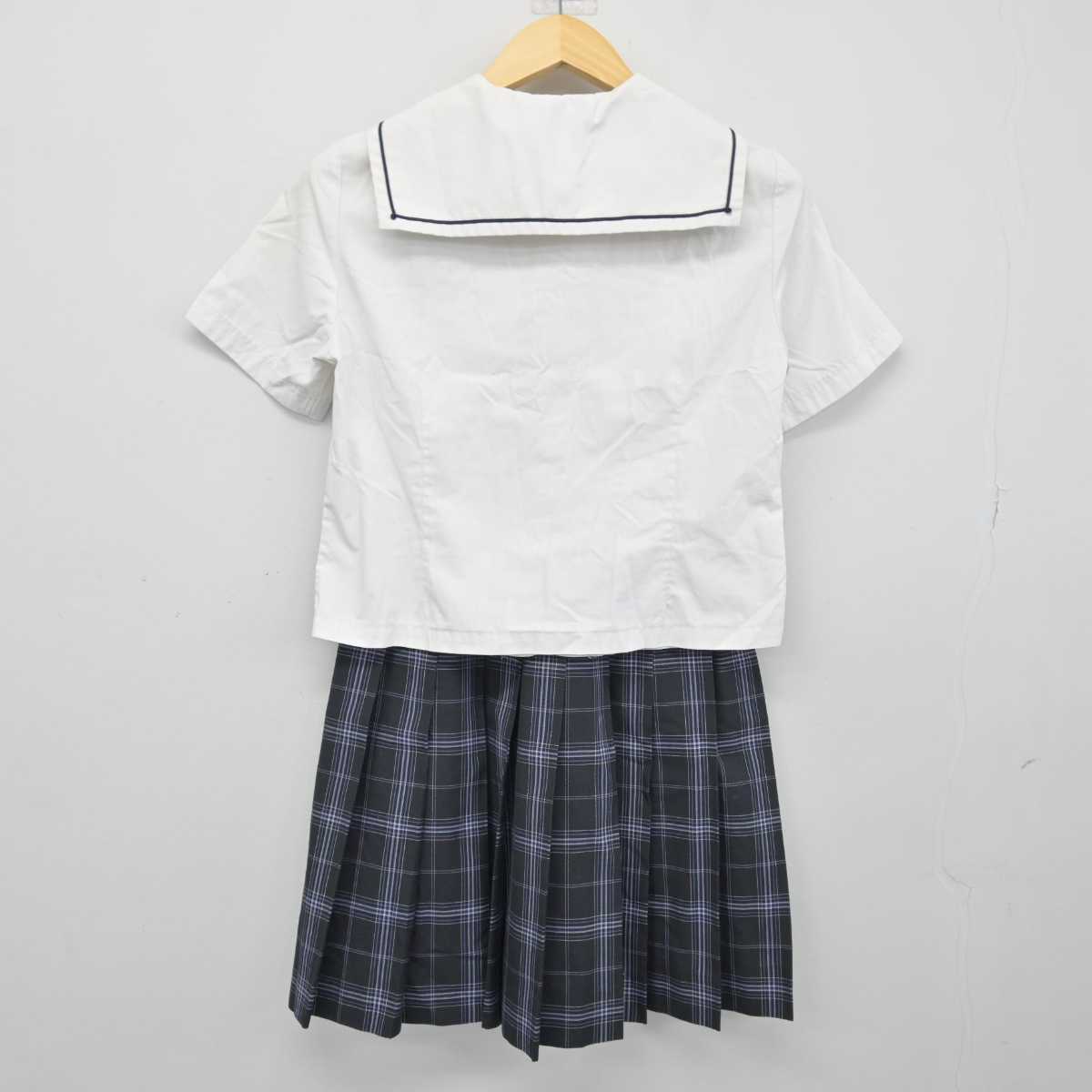 【中古】東京都 晴海総合高等学校 女子制服 4点 (セーラー服・スカート) sf047975