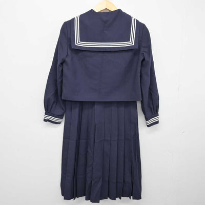 【中古】兵庫県 武庫川女子大学附属高等学校 女子制服 3点 (セーラー服・スカート) sf047978