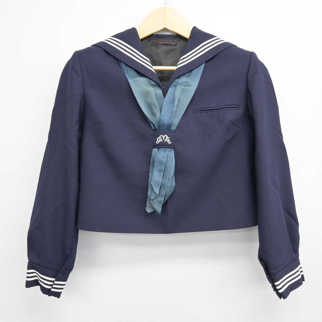 【中古】兵庫県 武庫川女子大学附属高等学校 女子制服 3点 (セーラー服・スカート) sf047978 | 中古制服通販パレイド