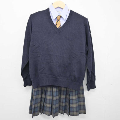 【中古】東京都 東海大学付属高輪台高等学校 女子制服 4点 (シャツ・ニット・スカート) sf047984