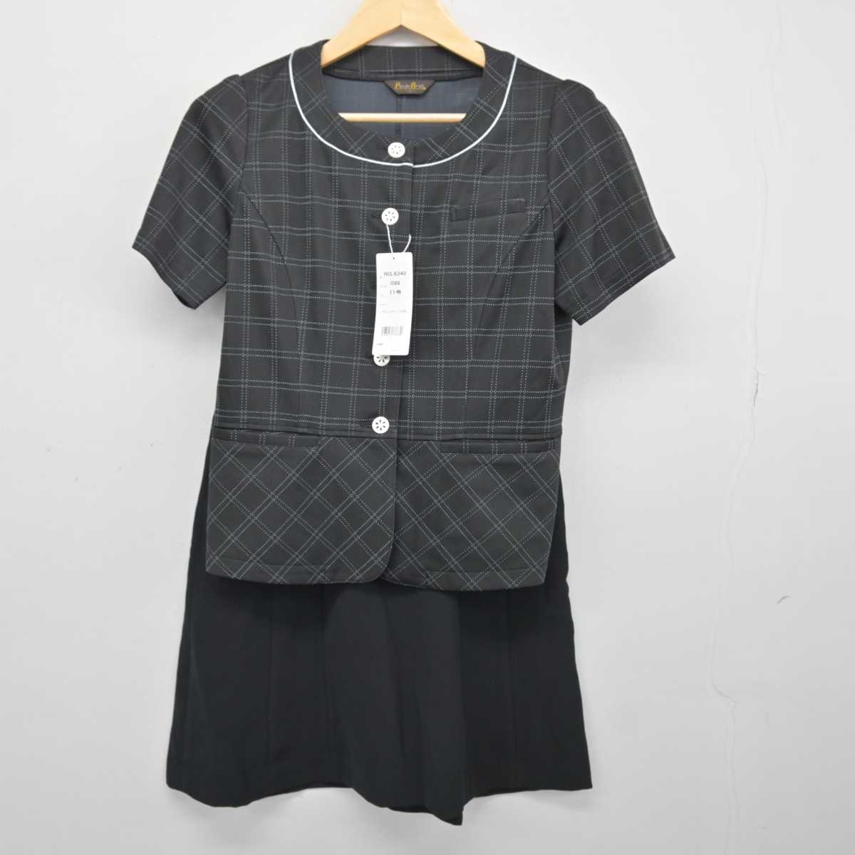 【中古】 事務服 女子制服 2点 (シャツ・スカート) sf047992