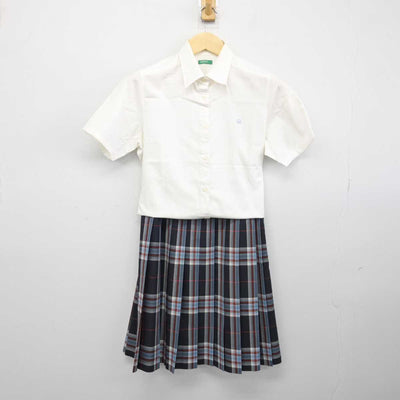 【中古】大阪府 四條畷学園中学校 女子制服 3点 (シャツ・スカート) sf048013