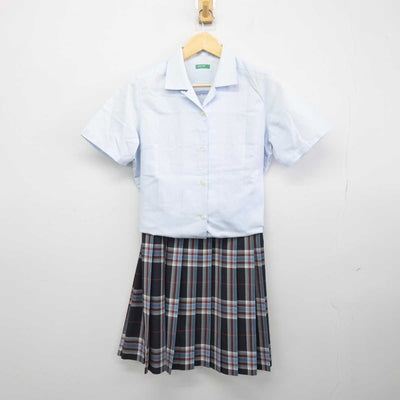 【中古】大阪府 四條畷学園中学校 女子制服 3点 (シャツ・スカート) sf048013