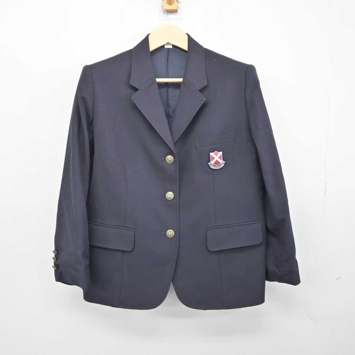 【中古】大阪府 桃山学院中学校高等学校 女子制服 3点 (ブレザー・スカート) sf048015