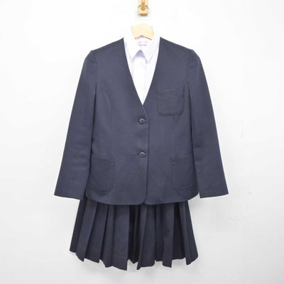 【中古】滋賀県 守山市立守山中学校 女子制服 3点 (ブレザー・シャツ・スカート) sf048019