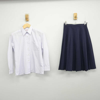 【中古】滋賀県 守山市立守山中学校 女子制服 2点 (シャツ・スカート) sf048020