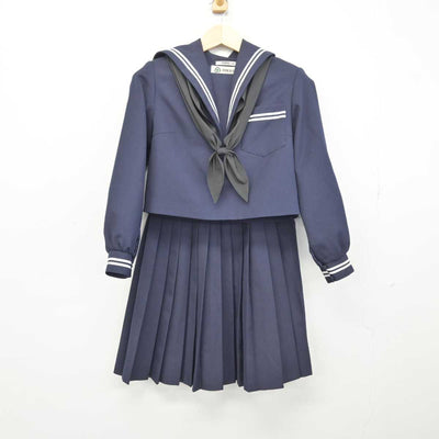 【中古】岐阜県 各務原市立那加中学校 女子制服 3点 (セーラー服・スカート) sf048036