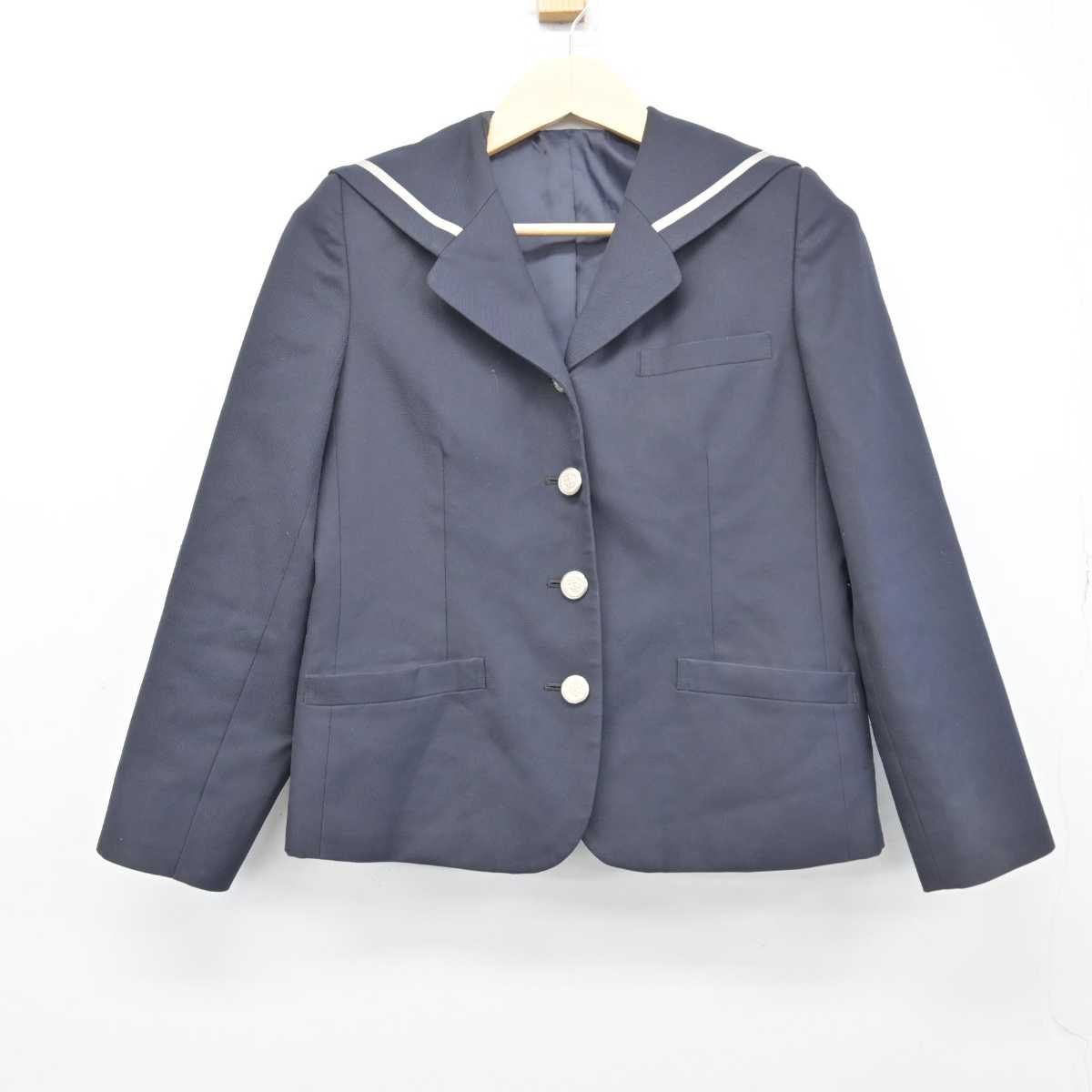 【中古】岐阜県 岐阜各務野高等学校 女子制服 2点 (ブレザー・スカート) sf048039