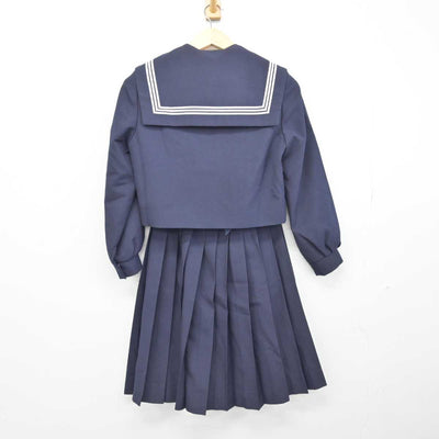 【中古】長崎県 大村市立郡中学校 女子制服 3点 (セーラー服・スカート) sf048048