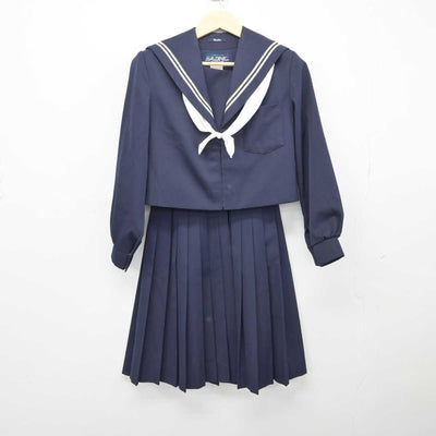 【中古】岐阜県 東可児中学校 女子制服 3点 (セーラー服・スカート) sf048057