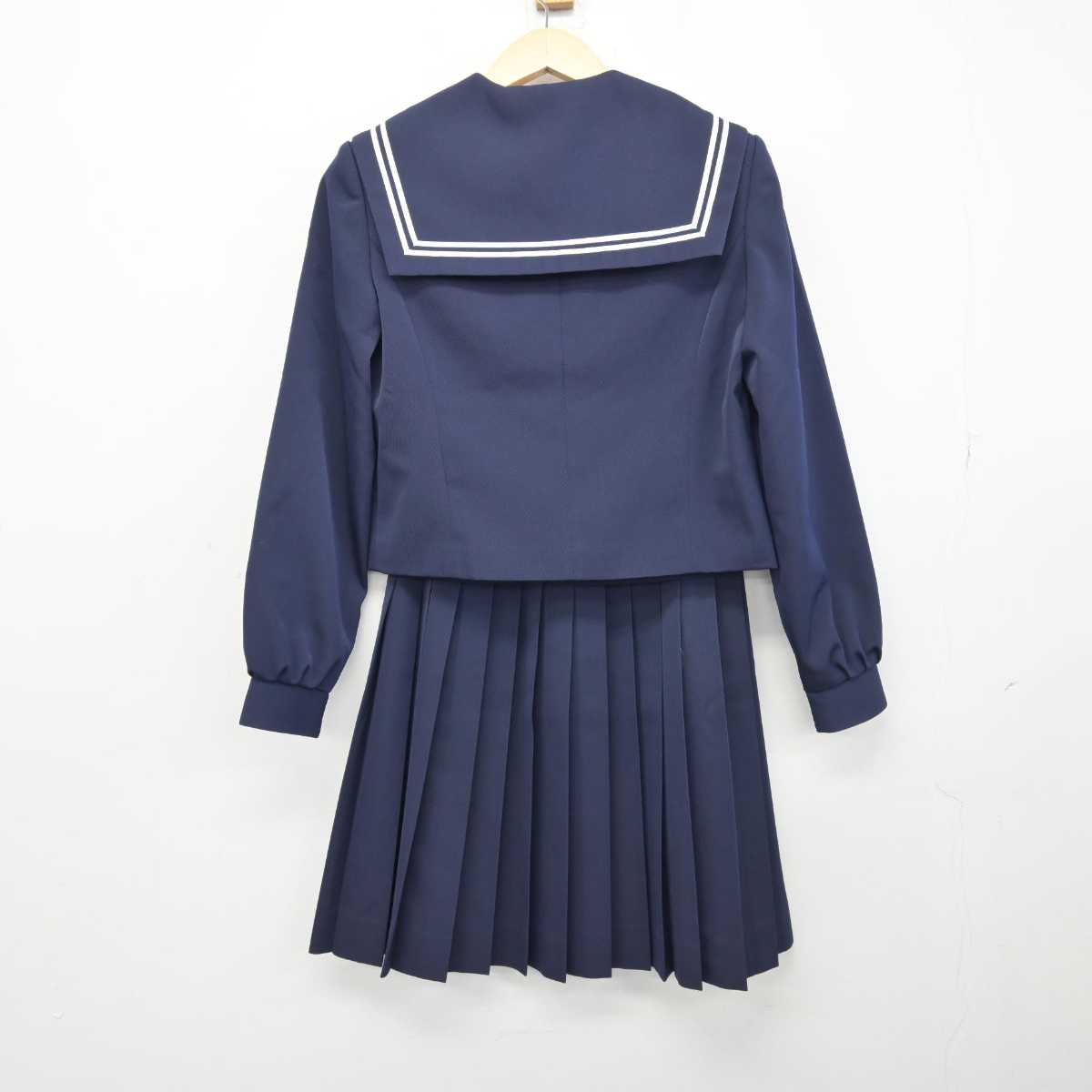 【中古】岐阜県 東可児中学校 女子制服 3点 (セーラー服・スカート) sf048058