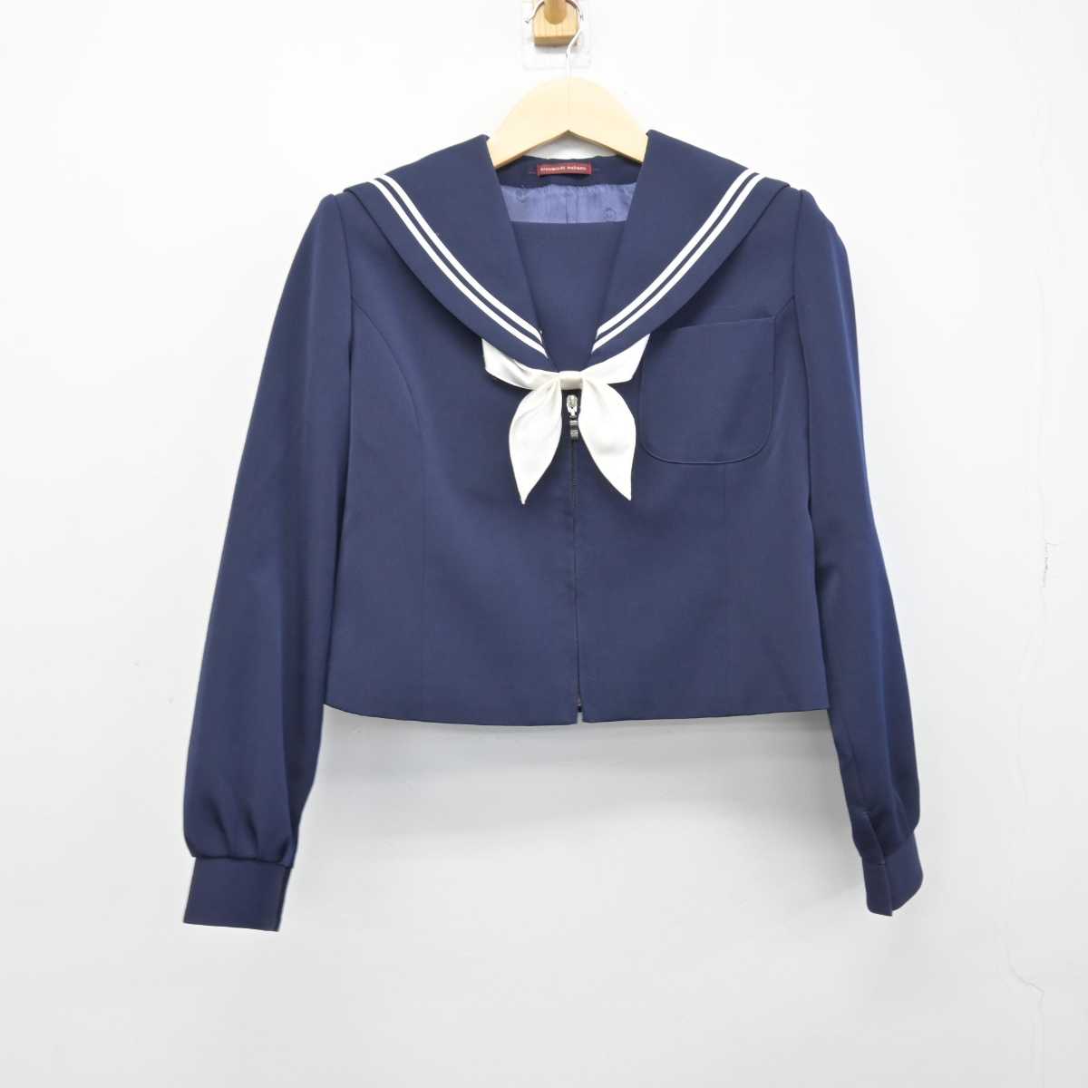 【中古】岐阜県 東可児中学校 女子制服 3点 (セーラー服・スカート) sf048058