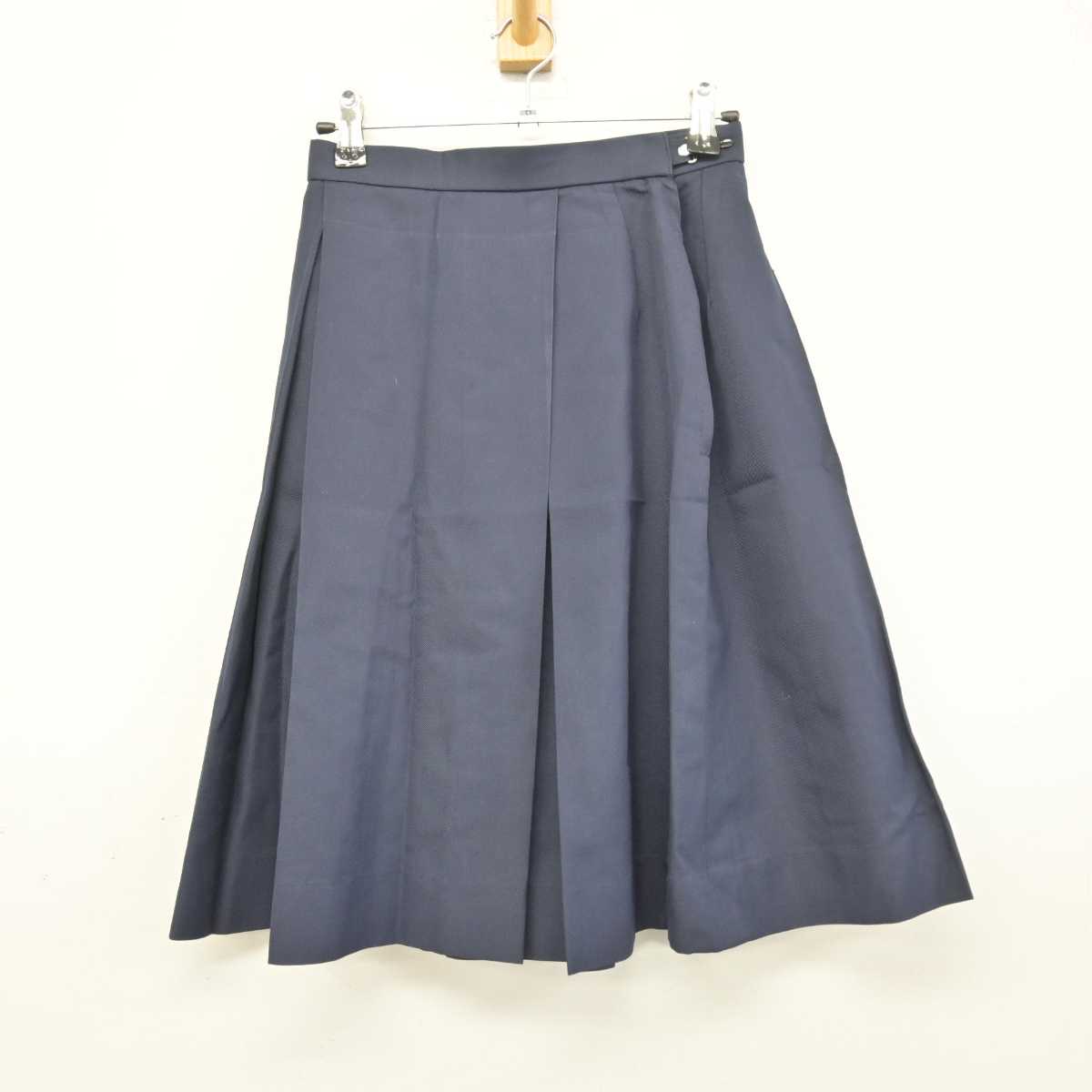 【中古】岡山県 岡山市立富山中学校 女子制服 4点 (ブレザー・シャツ・スカート) sf048068