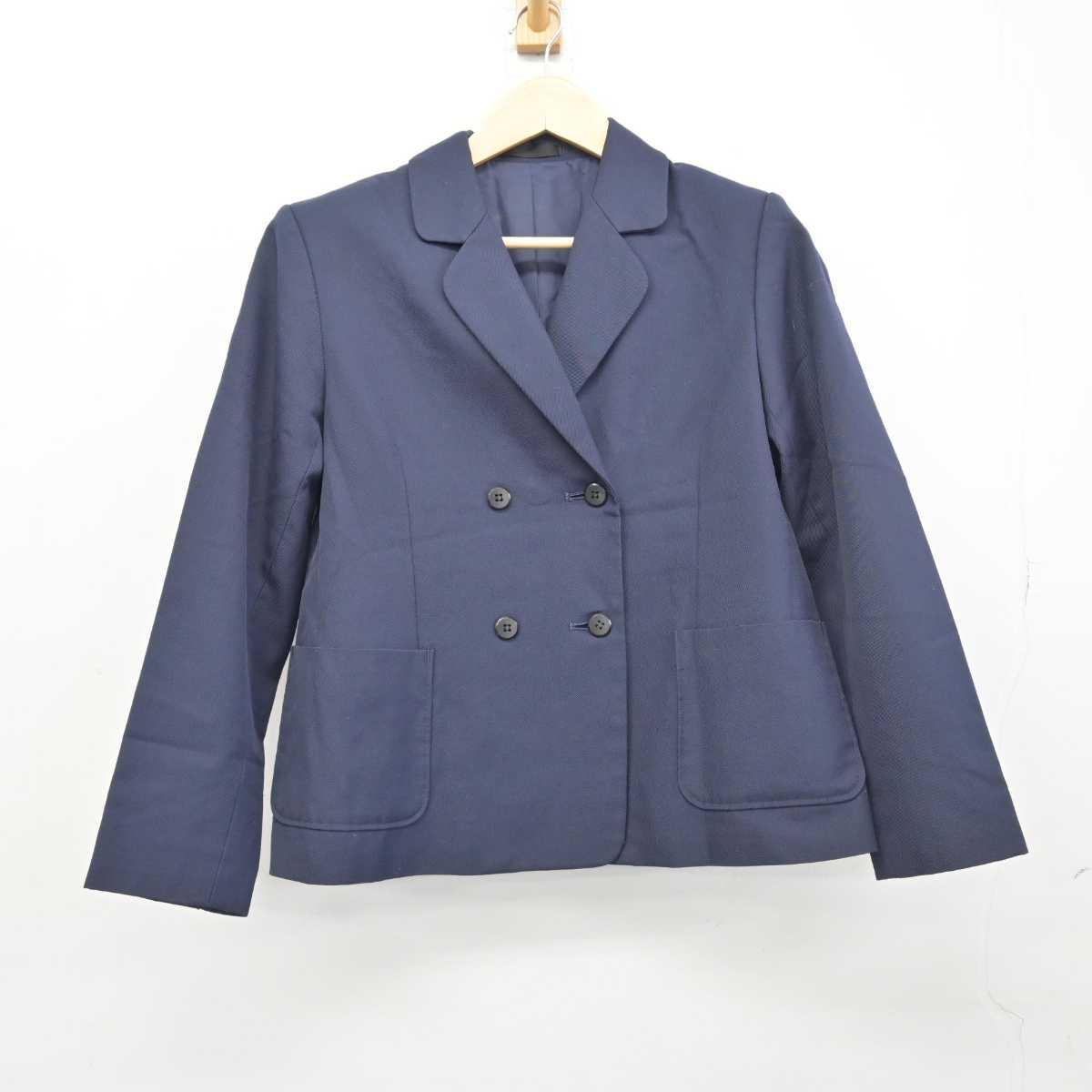 【中古】岡山県 岡山市立富山中学校 女子制服 3点 (ブレザー・シャツ・スカート) sf048070