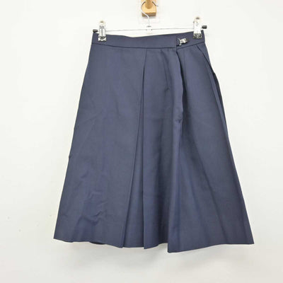 【中古】岡山県 岡山市立富山中学校 女子制服 3点 (ニット・シャツ・スカート) sf048071