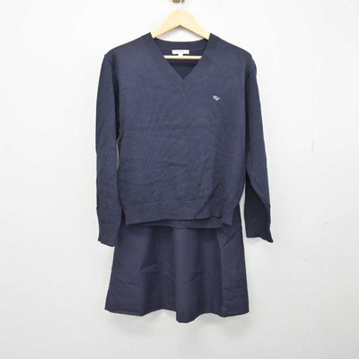 【中古】埼玉県 蕨高等学校 女子制服 3点 (ブレザー・ニット・スカート) sf048072