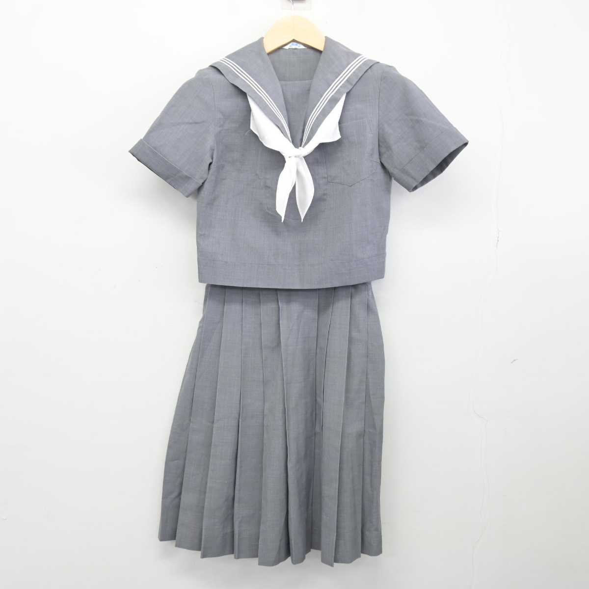 【中古】熊本県 済々黌高等学校 女子制服 4点 (セーラー服・スカート) sf048076