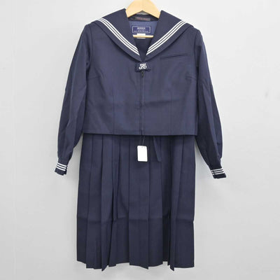 【中古】埼玉県 菖蒲中学校 女子制服 3点 (セーラー服・ジャンパースカート・その他アイテム) sf048079