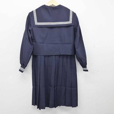 【中古】埼玉県 菖蒲中学校 女子制服 3点 (セーラー服・ジャンパースカート・その他アイテム) sf048079