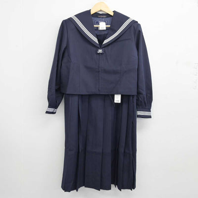 【中古】埼玉県 菖蒲中学校 女子制服 3点 (セーラー服・ジャンパースカート・その他アイテム) sf048082