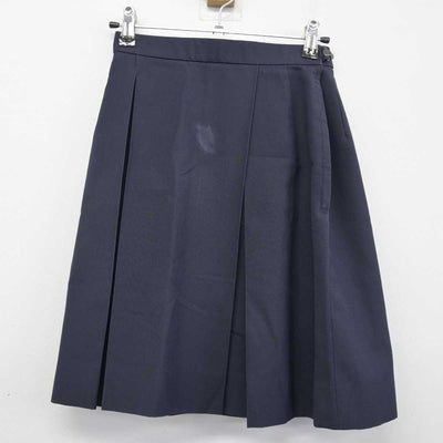 【中古】埼玉県 富山中学校 女子制服 3点 (ニットベスト・シャツ・スカート) sf048097