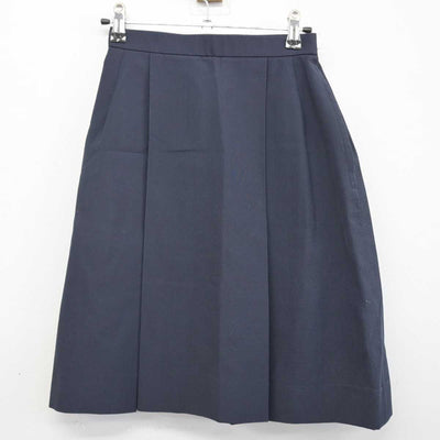 【中古】岡山県 富山中学校 女子制服 3点 (ニットベスト・シャツ・スカート) sf048098