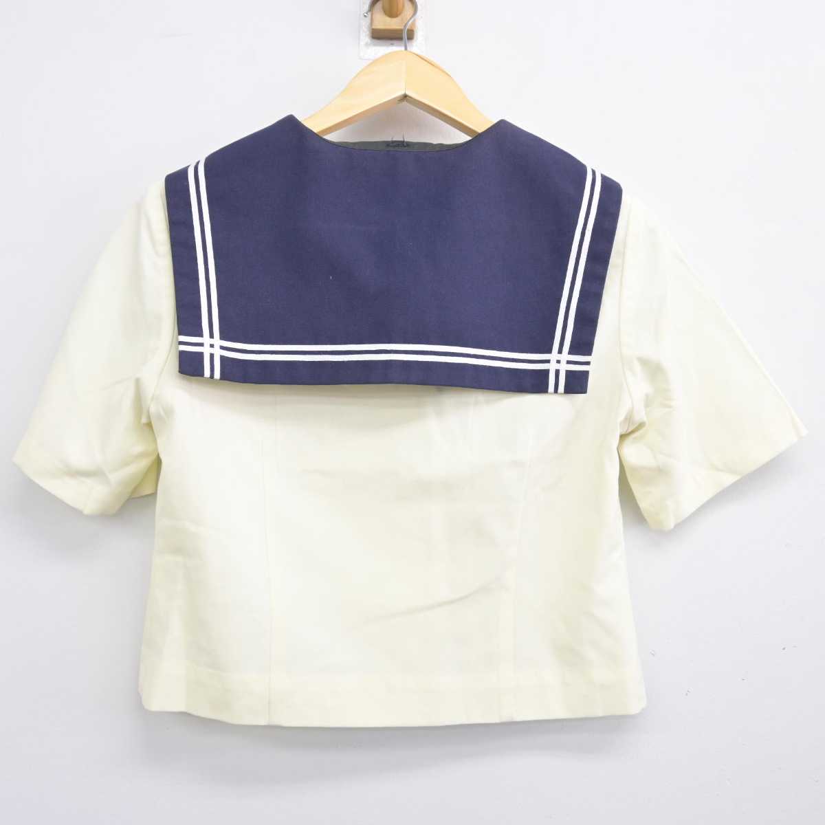 【中古】福島県 郡山商業高等学校 女子制服 2点 (セーラー服) sf048105