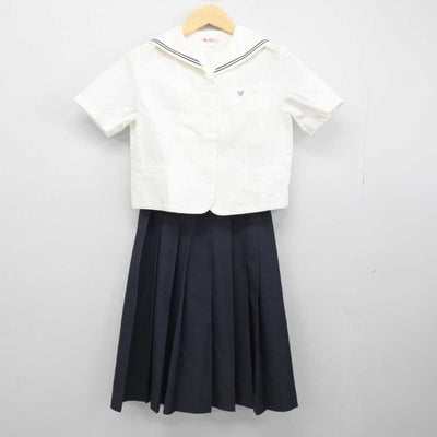 【中古】佐賀県 唐津東中学校 女子制服 3点 (セーラー服・スカート) sf048113