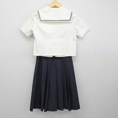 【中古】佐賀県 唐津東中学校 女子制服 3点 (セーラー服・スカート) sf048113