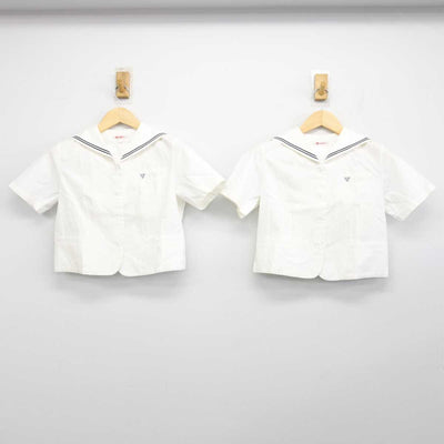 【中古】佐賀県 唐津東中学校 女子制服 3点 (セーラー服・スカート) sf048113