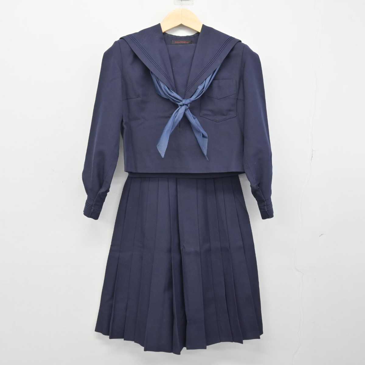 【中古】大阪府 十三中学校 女子制服 3点 (セーラー服・スカート) sf048118