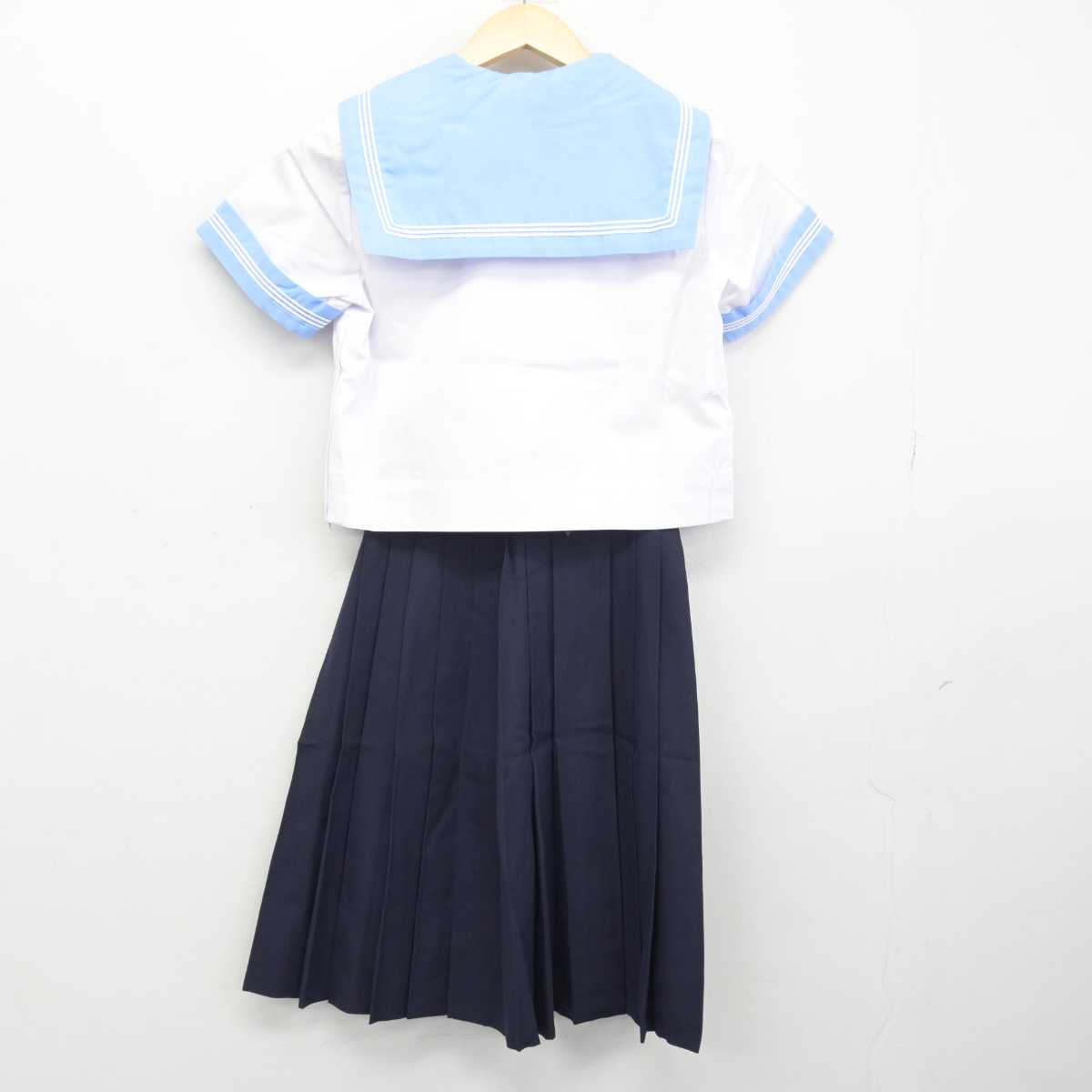 【中古】大阪府 十三中学校 女子制服 4点 (セーラー服・スカート) sf048119